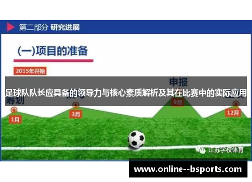 足球队队长应具备的领导力与核心素质解析及其在比赛中的实际应用